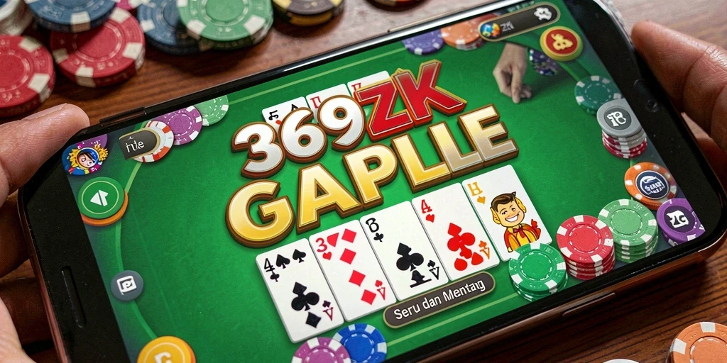 Screenshot gameplay 369ZK menampilkan aksi seru permainan Gaple.