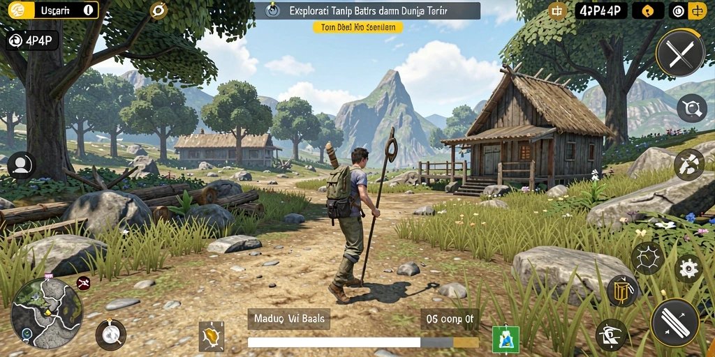 Screenshot utama 4P4P yang menampilkan gameplay Open World yang memukau.