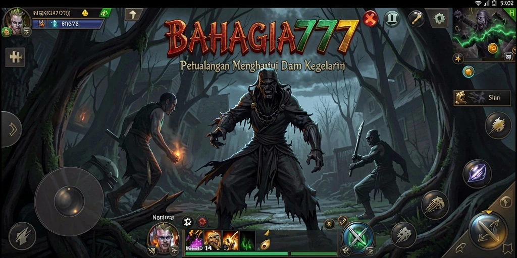 Gameplay menyeramkan di BAHAGIA777 dengan suasana mencekam.