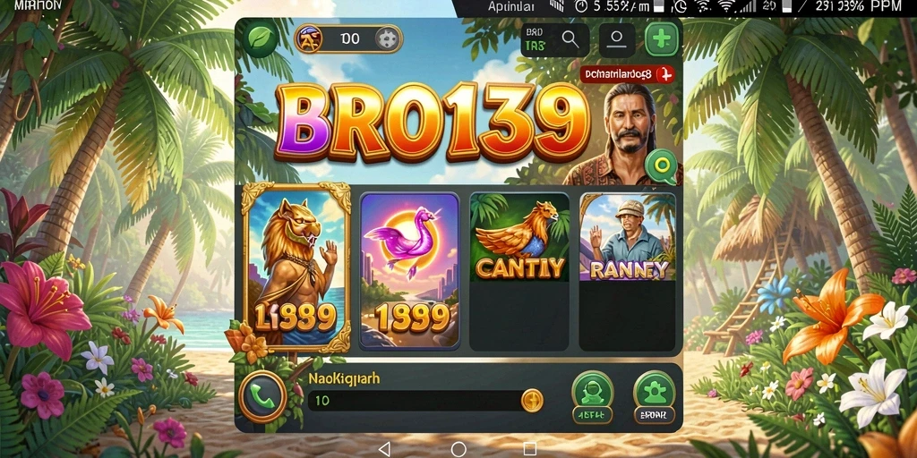 Tampilan menarik dari gameplay aktif dan ceria di BRO138.
