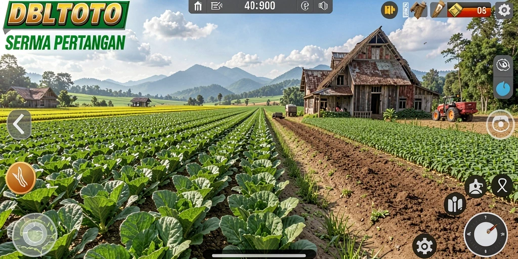 Gameplay seru DBLTOTO dengan berbagai aktivitas bertani.