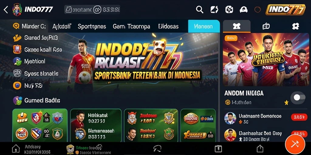 Tampilan screenshot gameplay INDO777 dengan taruhan olahraga yang seru.