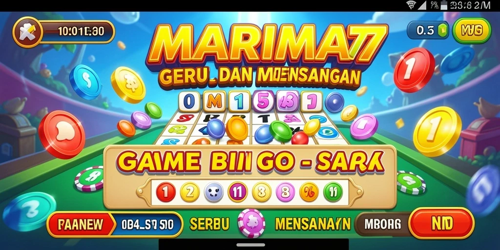 Gameplay bingo yang menarik dan penuh warna.