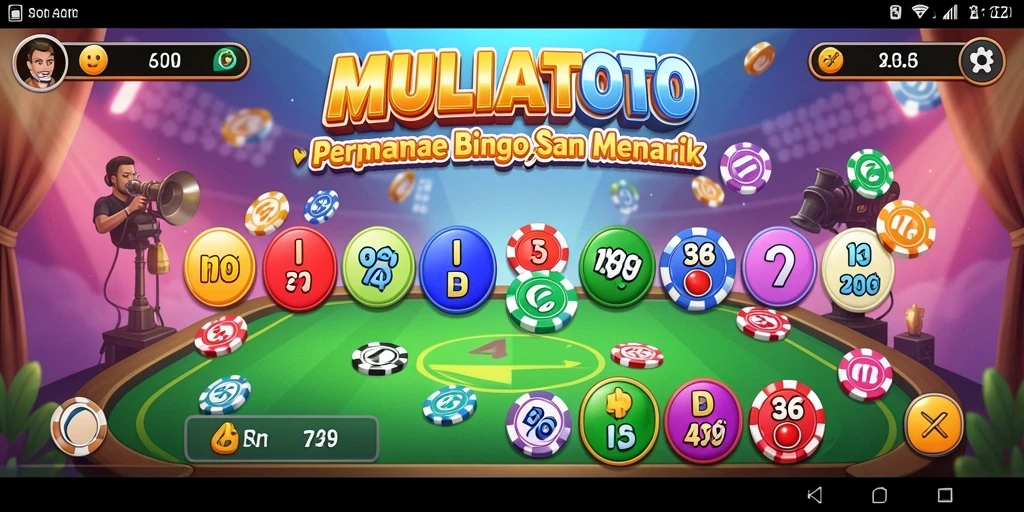 Tampilan gameplay seru MULIATOTO dengan beberapa pemain yang bersaing.