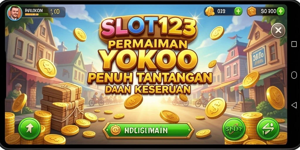 Tampilan gameplay SLOT123 yang menarik dan penuh warna.