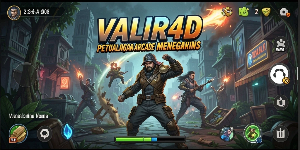Tampilan gameplay seru di VALIR4D yang penuh aksi.